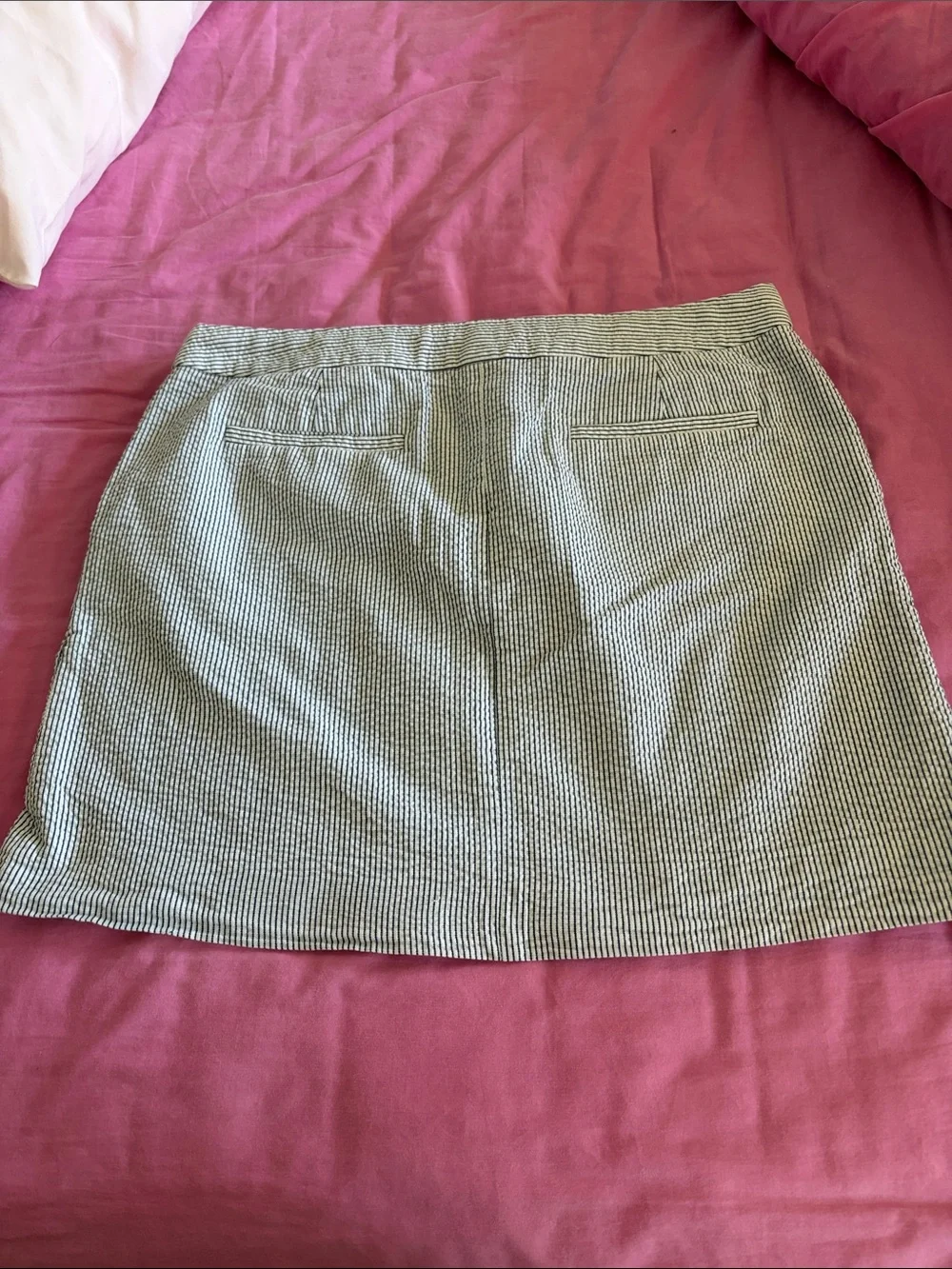 J. Crew Striped Seersucker skirt